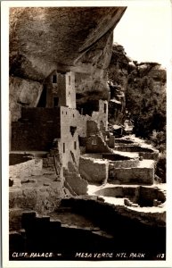 RPPC Cliff Palace Mesa Verde National Park Real Photo Postcard