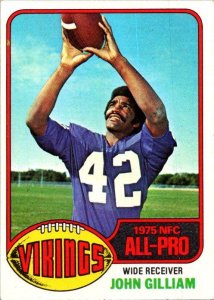 1976 Topps Football Card John Gilliam Minnesota Vikings sk4424