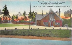 Burlington Ohio Pine Valley Inn Cottages Street View Antique Postcard K93941