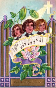 Easter Greetings With Young Young Boys Singing