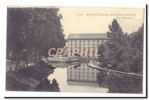 Saint Pourcain on Sioule Old Postcard The mill