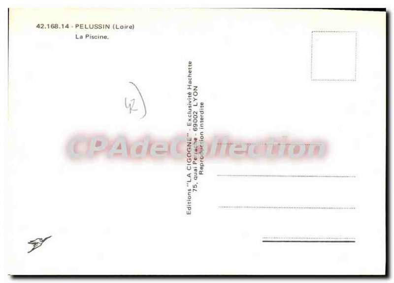 Postcard Modern Pelussin Pool