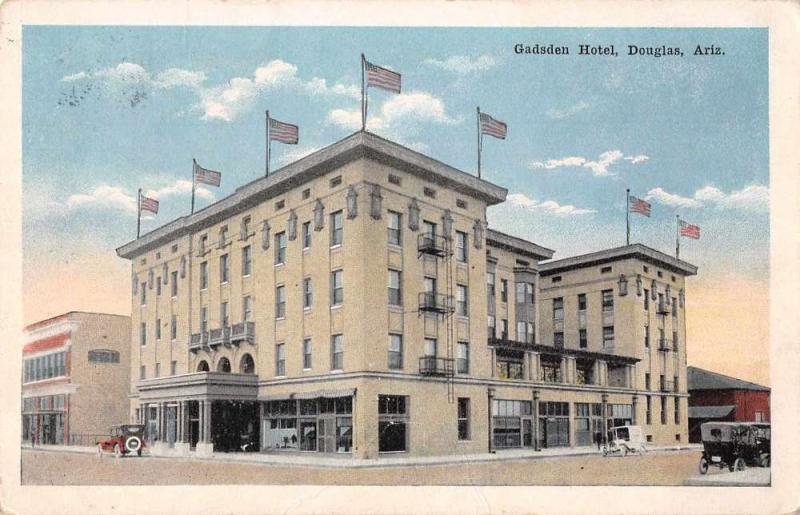 Douglas Arizona Gadsden Hotel Exterior View Antique Postcard J47843