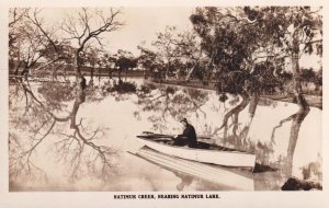 Natimuk Creek Lake West Victoria Australia Old RPC Postcard