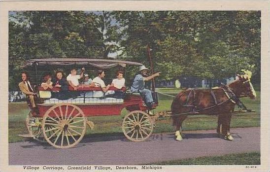 Michigan Dearborn Greenfield Village Village Carriage