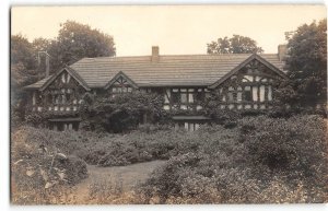 RPPC Geneva Lake, WI Hutchinson Residence Wychwood Architecture 1910s Photo
