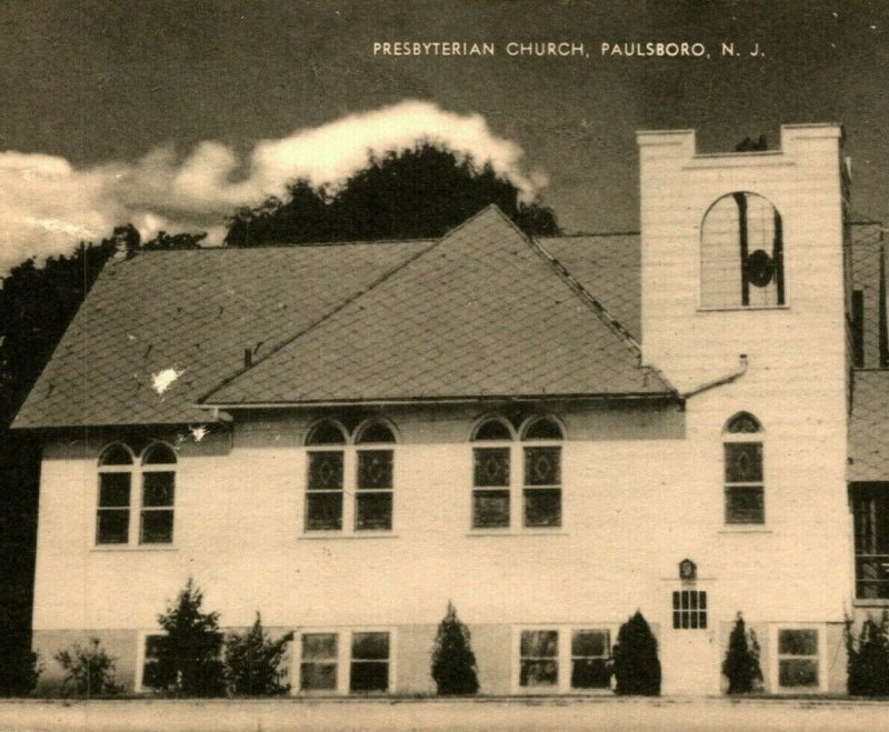 Paulsboro New Jersey NJ Presbyterian Church UNP Vtg Postcard Mayrose Co Q15