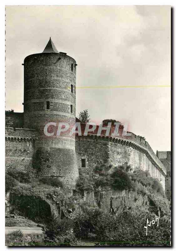 Modern Postcard Chateau de Fougeres L and V tour mélusine