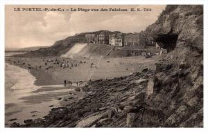 le Portel    le Plage vue des Falaises