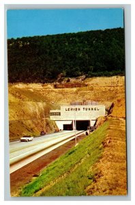 Vintage 1950's Postcard Antique Car Lehigh Tunnel Pennsylvania Turnpike