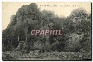 Postcard Old Rock St Vincent Heb friends lou whether or via the quo biau