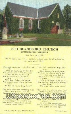 Old Blandford Church - Petersburg, Virginia VA  