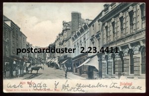 h2848 - ENGLAND Bideford Postcard 1906 High Street Stores by Stengel