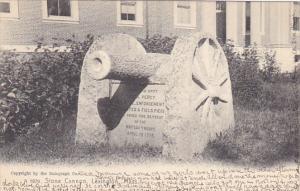 Massachusetts Lexington Stone Cannon Rotograph