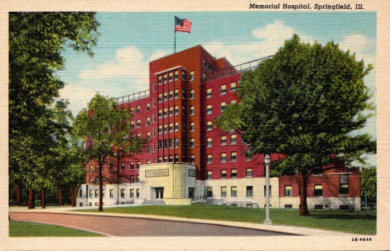 Illinois Springfield Memorial Hospital Curteich