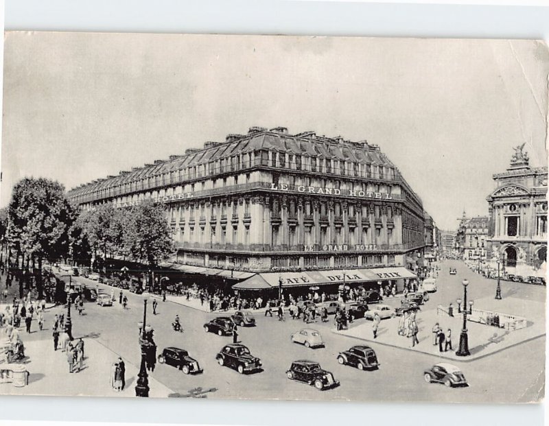 Postcard Le Grand Hotel Paris France