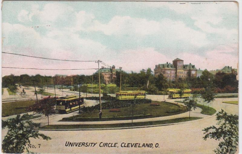 Ohio  Cleveland University Circle Trolley Turn Around