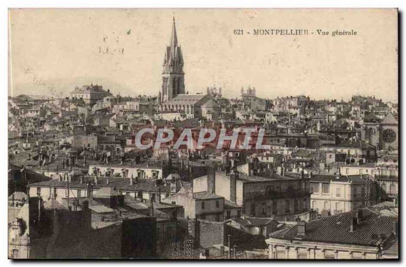 Montpellier - Vue Generale - Old Postcard