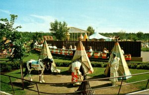 Canada Edmonton Storyland Valley Children's Zoo The Indian Village