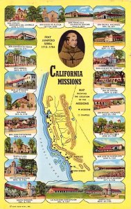 Founding of Spanish Missions in California Misc California  