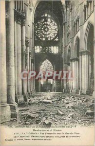 Old Postcard Reims in his years of Blitz 1914 1918 The Cathedral Overview to ...