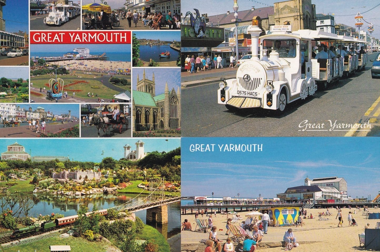 Great Yarmouth Dotto Train & Model 4x Postcard s Europe United