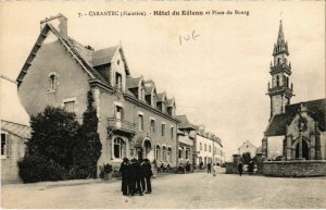 CPA Carantec- Hotel du Kelenn et Place du Bourg FRANCE (1025724)