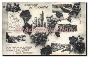 Old Postcard Souvenir From I'Yonne Auxerre Joigny