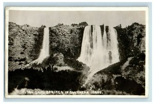 C.1910 RPPC The Falls at Sand Springs Southern Idaho Waco Real Photo Postcard F1 