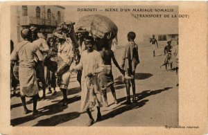 PC CPA DJIBOUTI / SOMALIA, SCÉNE D'UN MARIAGE SOMALIS, Postcard (b13960)