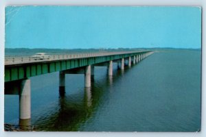 Grinnell Iowa IA Postcard Longest Bridge Mid-West Des Moines River 1970 Vintage