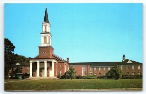 1950s SWAINSBORO GA FIRST BAPTIST CHURCH WEST MAIN ST UNPOSTED POSTCARD P3804