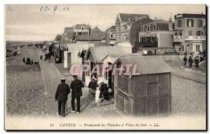 Cayeux Old Postcard Parkway South planks and villas