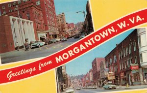 1968 Morgantown West Virginia Banner Postcard 2R3-224 