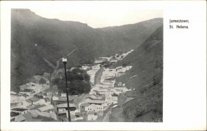 Jamestown St. Saint Helena Bird's Eye View c1910 Vintage Postcard