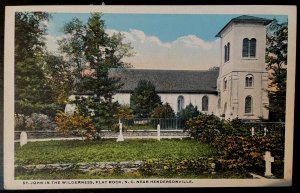 Vintage Postcard 1917 St. John in the Wilderness, Flat Rock, North Carolina (NC)