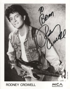 Rodney Crowell MCA Country Records Nashville 10x8 Hand Signed Photo