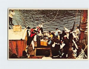 Postcard Boston Tea Party, Boston, Massachusetts