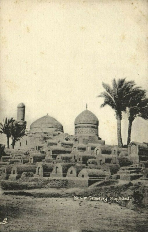 iraq, BAGHDAD BAGDAD بَغْدَاد, Muslim Cemetery, Islam (1910s) Tuck Postcard