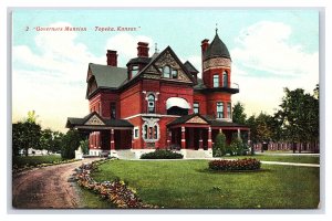 Postcard Governors Mansion Topeka Kansas