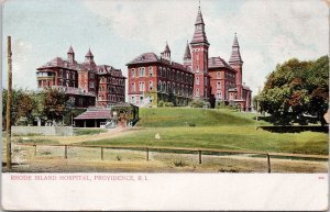 Rhode Island Hospital Providence RI c1907 Myrtle MB Cancel Postcard H22