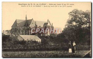 Basilica of Our Lady of Clery Old Postcard Batie by Louis XI