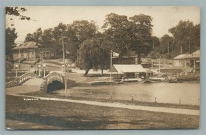 PHILADELPHIA WOODSIDE PARK PA ANTIQUE REAL PHOTO POSTCARD RPPC by J. McLAUGHLAN