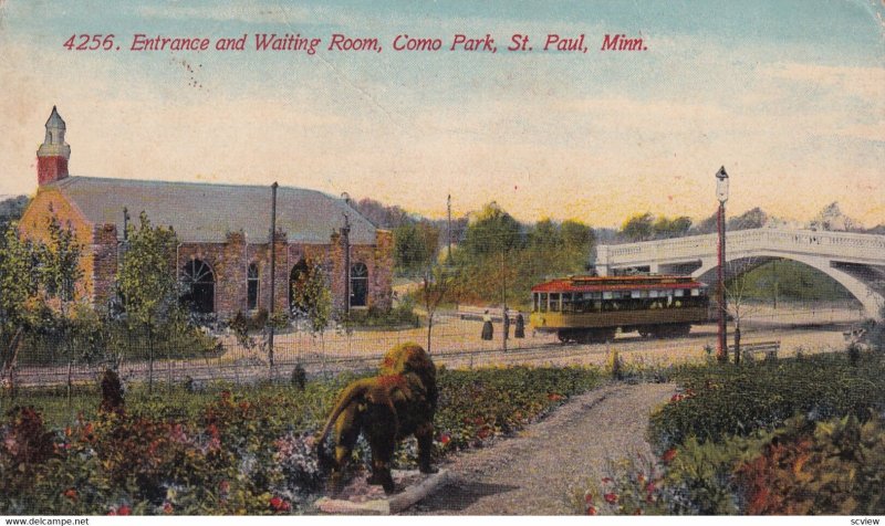 ST. PAUL, Minnesota, 1900-10s; Entrance & Waiting Room, Como Park