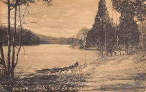 Blairstown New Jersey Cedar Lake Street View Antique Postcard K47571