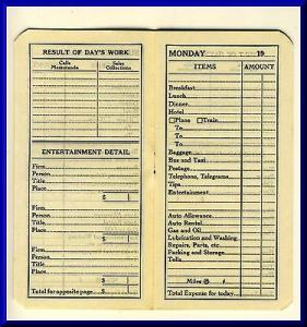 Vintage Beach's Common Sense Traveler's Expense Book, 1...