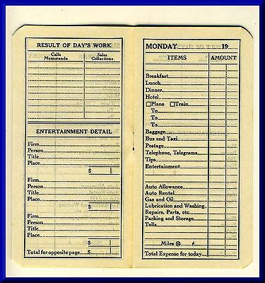 Vintage Beach's Common Sense Traveler's Expense Book, 1...