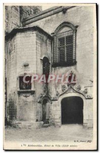 Old Postcard Abbeville City Hall XIII century