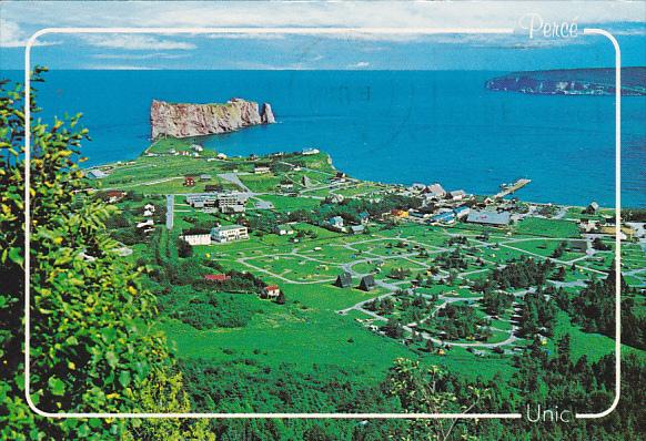 Canada Aerial View Perce Quebec