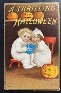 1909 Brooklyn NY Usa Picture Postcard Cover A Thrilling Halloween